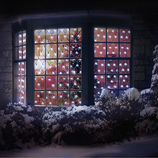 Premier 1.7m x 1.2m White Christmas Net Lights