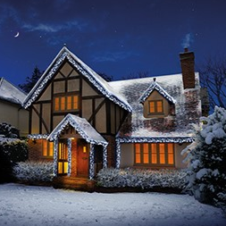 Premier 960 LED Cluster Brights Christmas Lights White Clear Cable