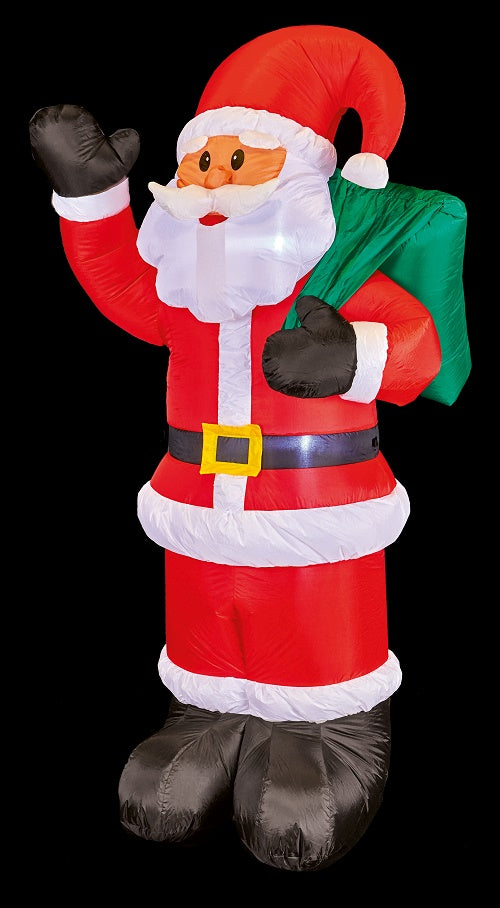 Premier 6ft/180cm Inflatable Waving Santa Christmas Display Decoration