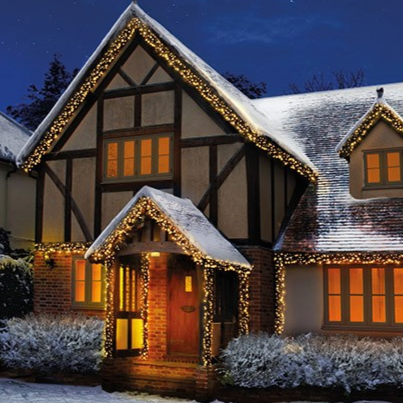 Premier 3000 Cluster Brights LED Christmas Lights Vintage Gold
