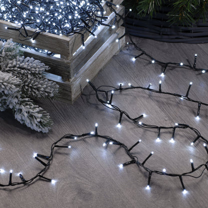 Festive 520 White Sparkle Christmas Lights