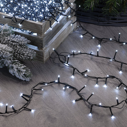 Festive 520 White Sparkle Christmas Lights