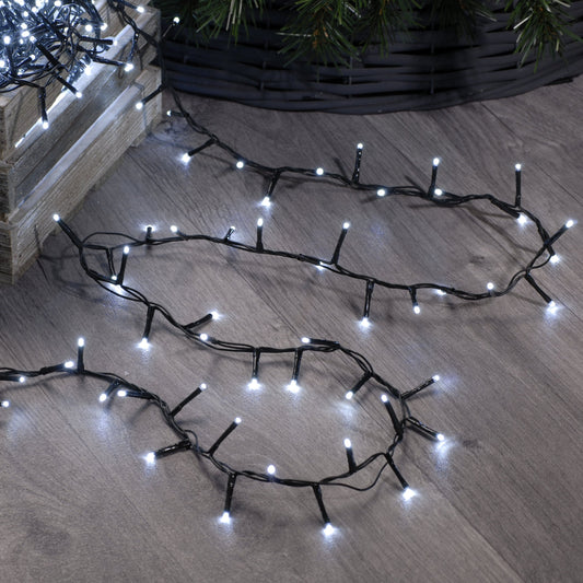 Festive 1000 Cold White Christmas Sparkle Lights