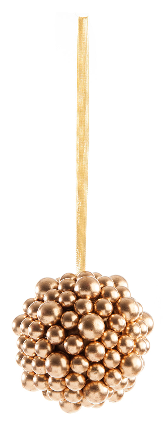 Gold Berry Cluster Ball Christmas Decoration