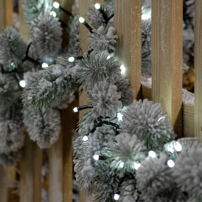 Festive 760 White Glow Worm Christmas Lights