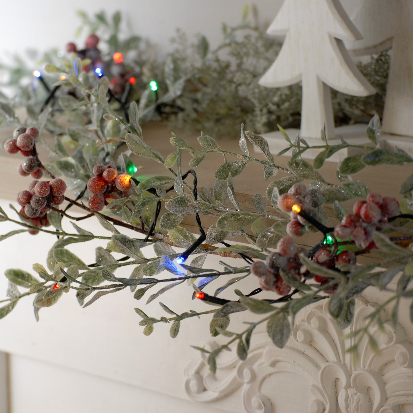 Festive 100 Multi Colour Battery Operated Christmas String Lights