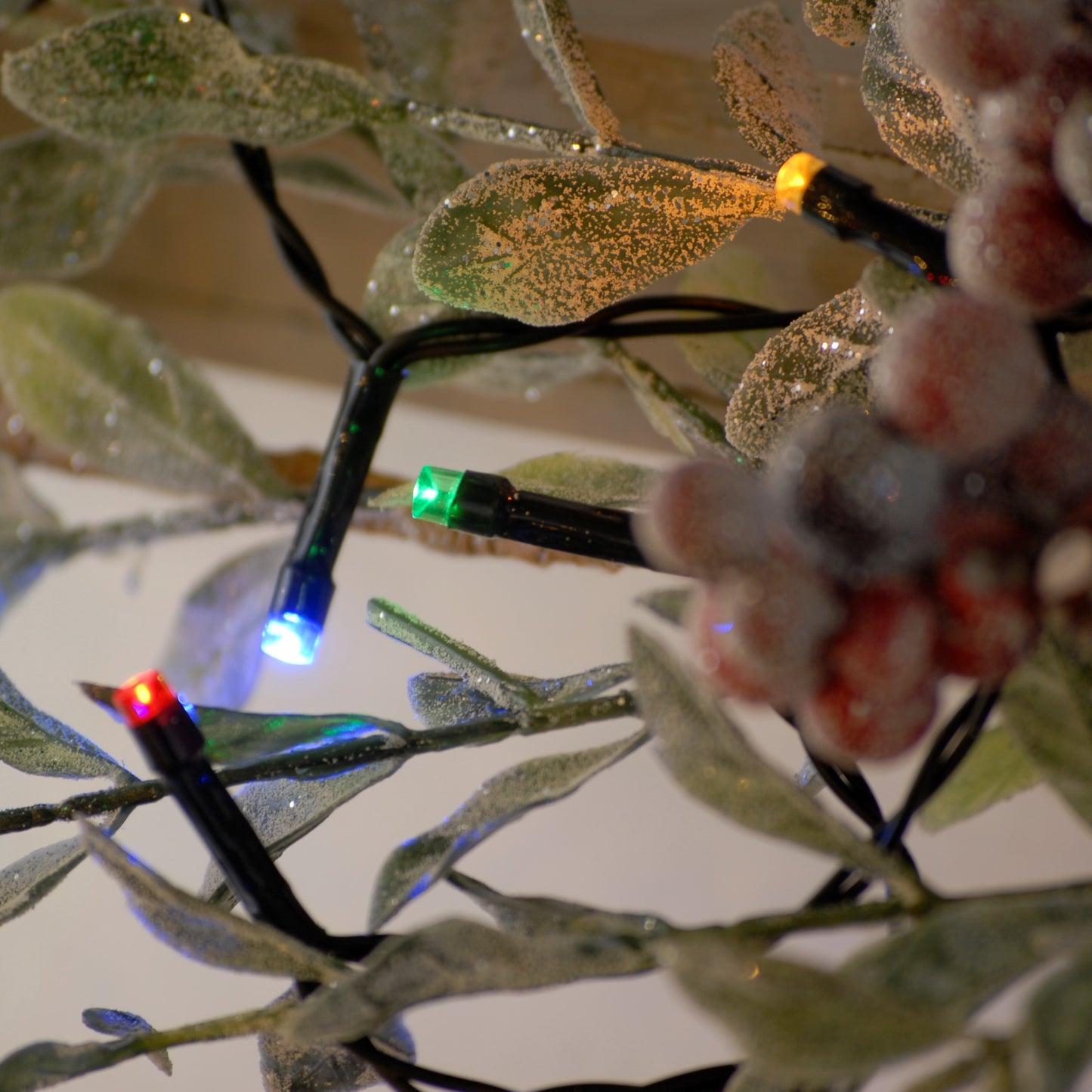 Festive 100 Multi Colour Battery Operated Christmas String Lights