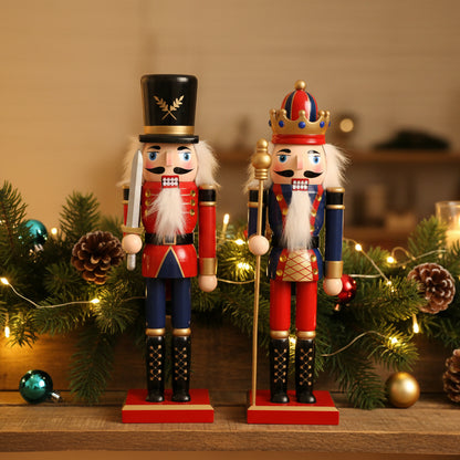 Traditional Nutcracker Christmas Decoration 30cm