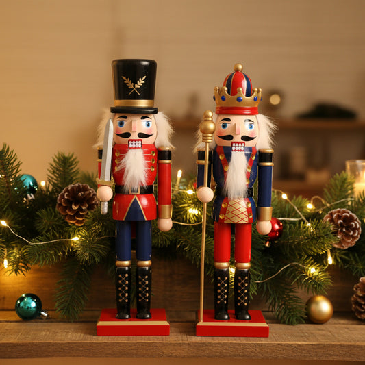 Traditional Nutcracker Christmas Decoration 30cm