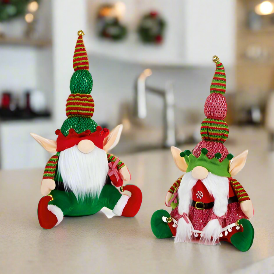 Christmas Candy Theme Sitting Elf Gonk 43cm