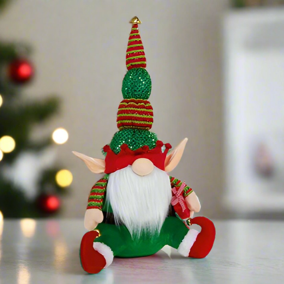 Christmas Candy Theme Sitting Elf Gonk 43cm