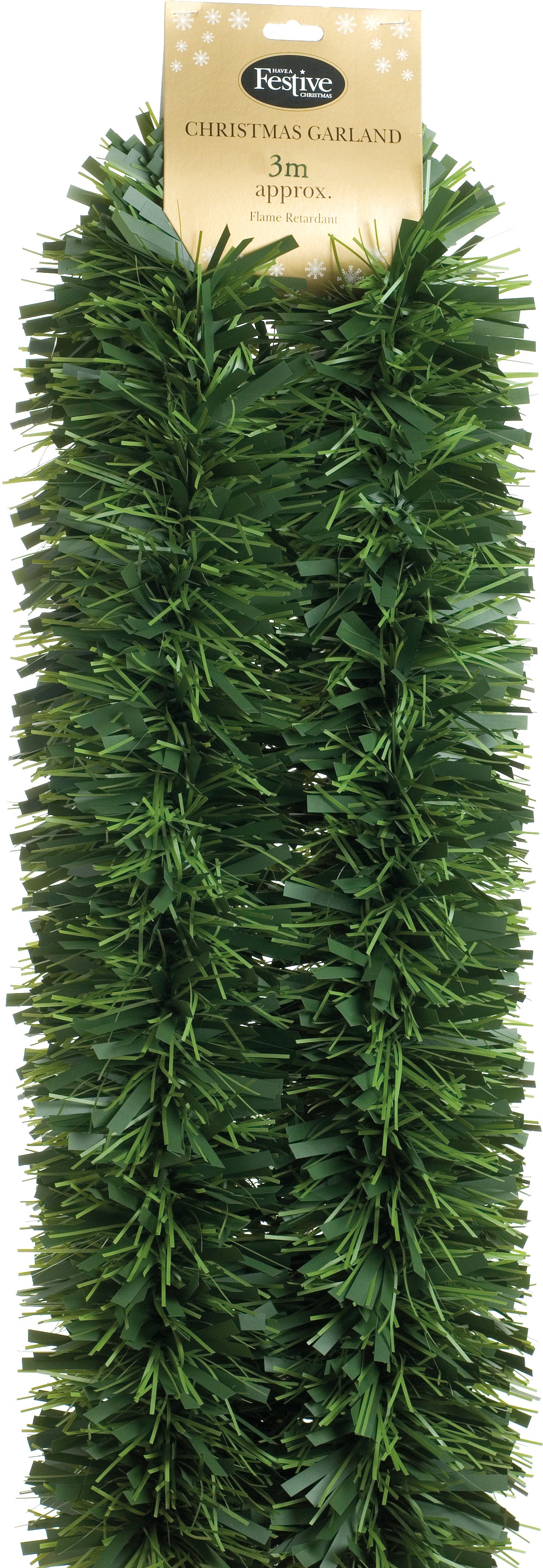 chunky green pine artificial garland 300cm 