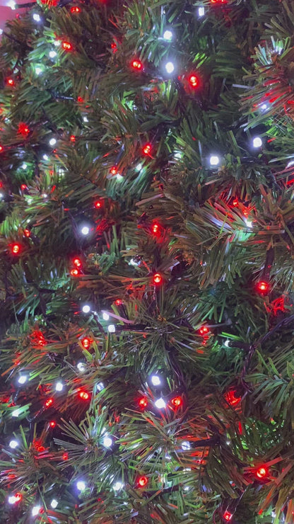 Festive 1000 Candy Cane Red & White Firefly Christmas Lights