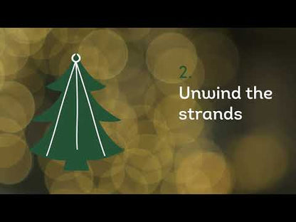 Lumineo Multi Colour Green Cable Tree Lights 180cm