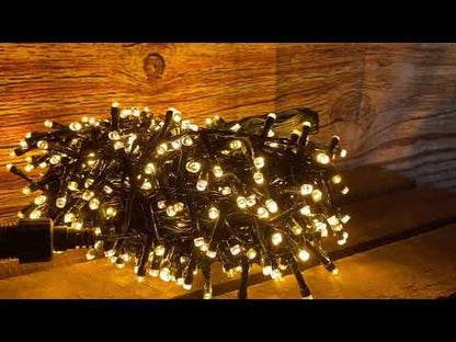 Festive 1000 Firefly Christmas Lights Antique Gold