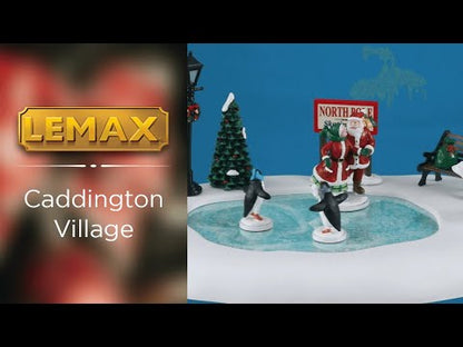 Lemax North Pole Skating Rink Christmas Village Decoration