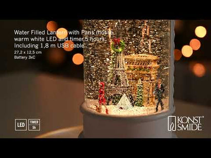 Konstsmide Paris Scene Christmas Water Lantern