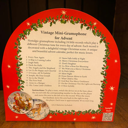 Coppenrath Christmas Vintage Gramophone Musical Advent Calender