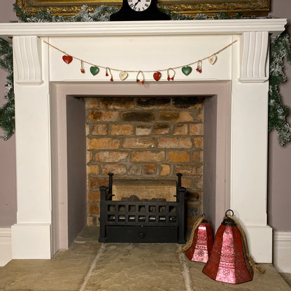Christmas Vintage Style Rustic Hanging Bells