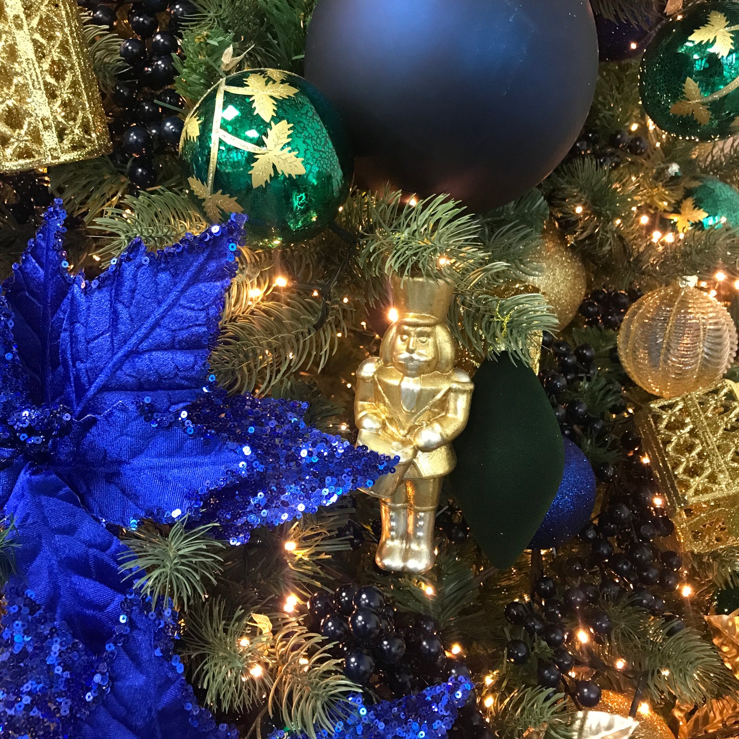 Gold Nutcracker 15cm Hanging Christmas Tree Decoration