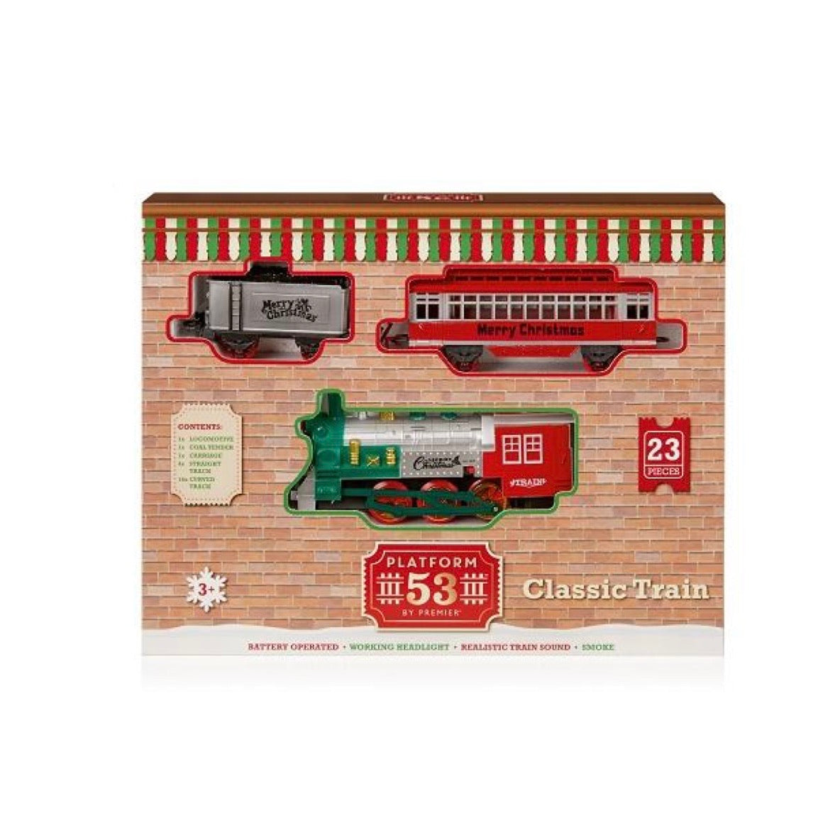 Christmas Train Set With Sound 23 Piece