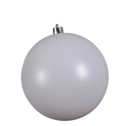 Winter White Matt Christmas Bauble 20cm