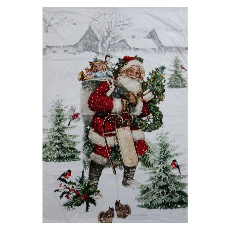 Santa Claus Christmas Throw