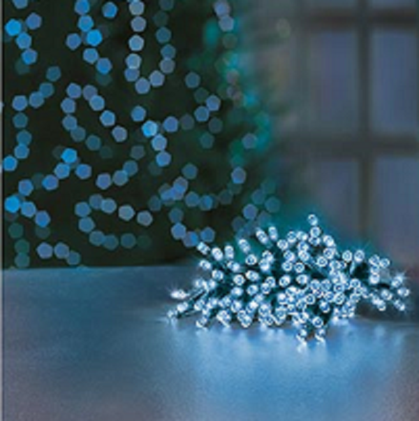 Premier TimeLights 100 Blue LED Battery Operated Christmas String Lights