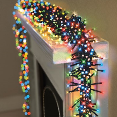 Premier 480 LED Cluster Brights Christmas Lights Multi Colour