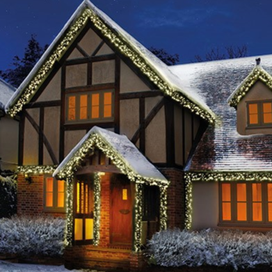 Premier 2000 LED Warm White Cluster Brights Christmas Lights